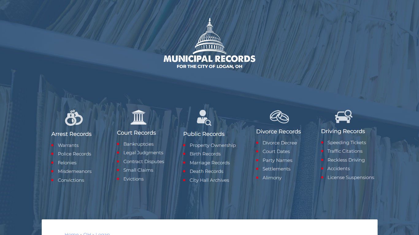 Municipal Records in Logan oh